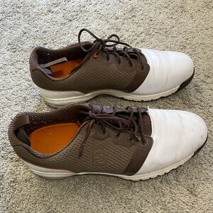 FootJoy Men's Athletic Brown and White Shoes